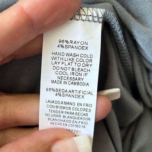 Shop Dordor blue/gray wide leg jumpsuit with halter tie top size small - Picture 11 of 11